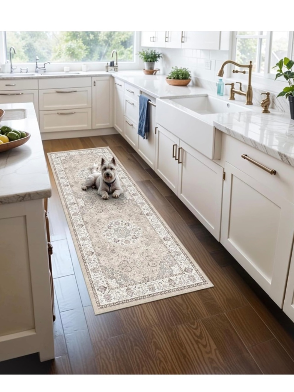Hallway Runner Rug - 2x5 - Beige